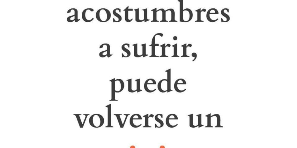 EL SUFRIMIENTO ES EVITABLE.