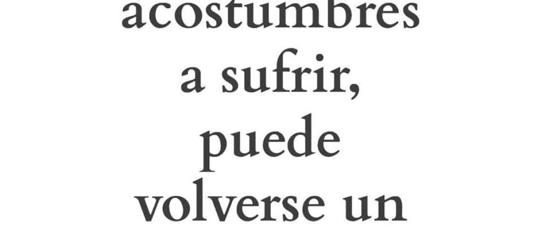 EL SUFRIMIENTO ES EVITABLE.