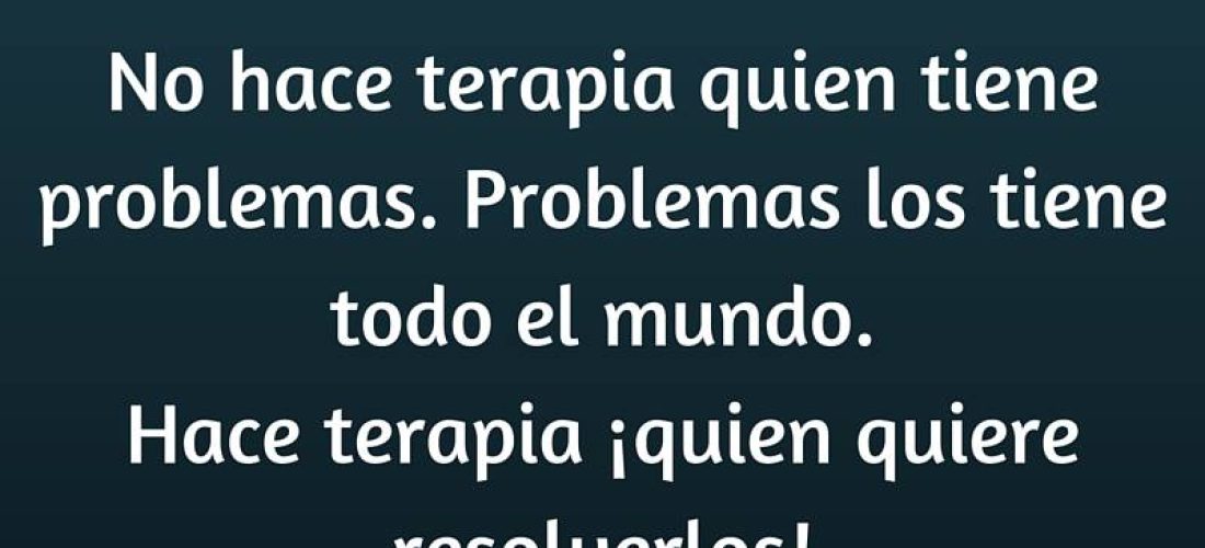 ¿ QUE BUSCAMOS EN UNA TERAPIA PSICOLÓGICA?